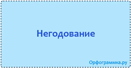 негодование